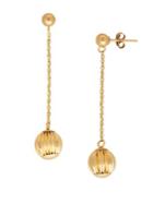 Lord & Taylor 14k Yellow-gold Chain & Ball Drop Earrings