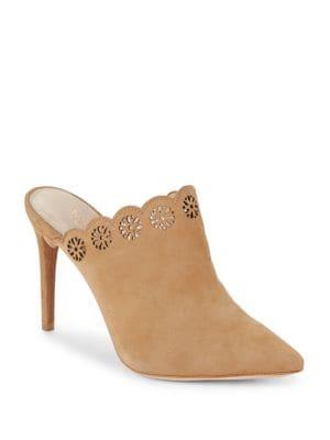 Rachel Zoe Graysen Suede Eyelet Mules