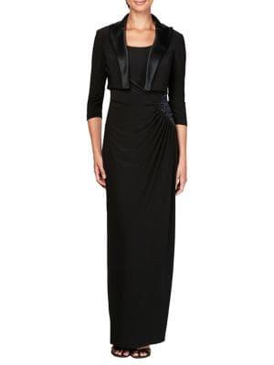 Alex Evenings 2-piece Sequin Bolero Jacket & Sheath Dress