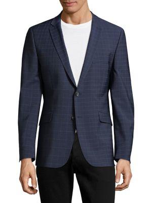 Strellson Plaid Suit Jacket