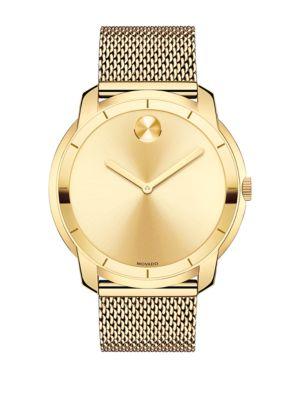 Movado Bold Stainless Steel Multilink Bracelet Watch