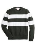 Brooks Brothers Red Fleece Colorblock Cotton Sweater