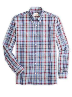 Brooks Brothers Red Fleece Garment-dye Plaid Button-down Shirt