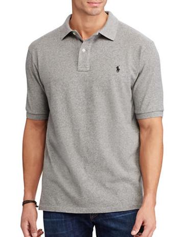 Polo Big And Tall Classic-fit Heathered Cotton Polo