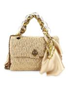 Kurt Geiger London Raffia Kensington Crossbody Bag