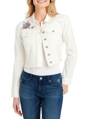 Jessica Simpson Plus Pixie Classic Denim Jacket
