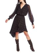 1.state Floral Asymmetrical Smocked Dress