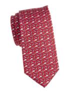 Brooks Brothers Silk Shark & Surf Print Tie