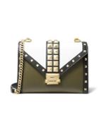 Michael Michael Kors Large Whitney Studded Leather Crossbody Bag