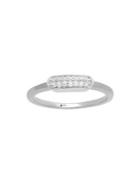 Lord & Taylor Diamond-embellished Sterling Silver Ring