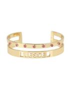 Bcbgeneration Affirmation Blessed Cut-out Crystal Cuff Bracelet