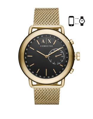 Armani Exchange Luca Aix Hybrid Stainless Steel Bracelet Smartwatch