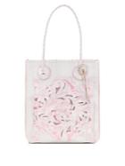 Patricia Nash Floral-embossed Leather Tote