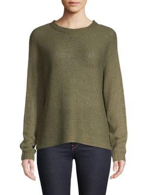 Solutions Crewneck Dolman-sleeve Sweater