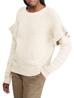 Lauren Ralph Lauren Ruffled Wool-blend Sweater