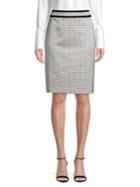 Calvin Klein Dotted Piped Pencil Skirt