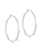 French Connection Medium Dot Hoop Earrings