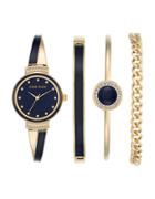 Anne Klein Four-piece Bracelet Watch & Bangle Set