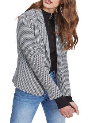 Miss Selfridge Houndstooth Print Blazer