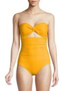 Kate Spade New York Grove Beach Tie-front One-piece Swimsuit