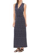 Vince Camuto Printed A-line Maxi Dress