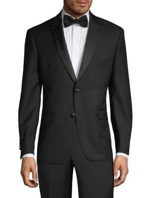Tallia Orange Wool Blend Suit Jacket