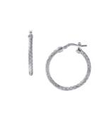 Lord & Taylor Sterling Silver Braided Hoop Earrings