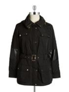 Calvin Klein Plus Belted Quilted Coat