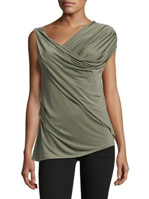 Vince Camuto Sleeveless Asymmetrical Twist Top