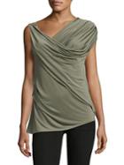 Vince Camuto Sleeveless Asymmetrical Twist Top