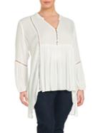 Chelsea & Theodore Solid Long Sleeve Tunic