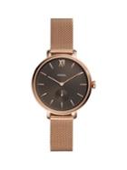 Fossil Kalya Stainless Steel Three-hand Mesh Bracelet Watch