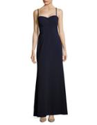 Vera Wang Solid Sweetheart-neckline Gown