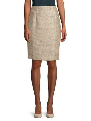Calvin Klein Tweed Straight Skirt