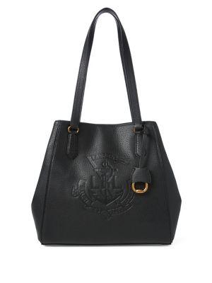 Lauren Ralph Lauren Anchor Leather Tote Bag
