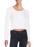 Highline Collective Ribbed-knit Cropped Top