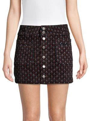 Free People Joani Cord Mini Skirt