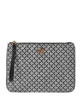 Lauren Ralph Lauren Large Geometric Everything Pouch