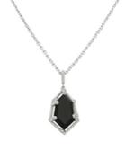 Ripka Martinique Sterling Silver Black Onyx & White Topaz Pendant Necklace