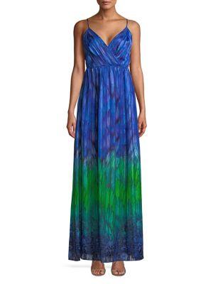T Tahari Penelope Ombre Maxi Dress