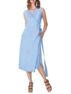 Nydj Released Hem Chambray Wrap Dress