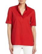 Lafayette 148 New York Wing Collared Daley Blouse