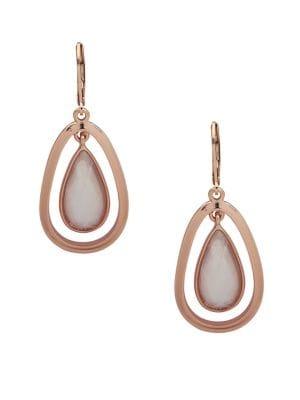 Ak Anne Klein Textured Teardrop Earrings