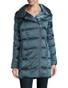 Kenneth Cole Asymmetrical Quilted Coat