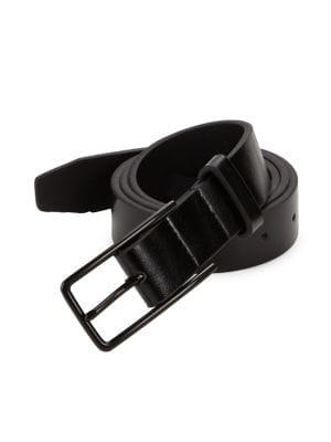 Lord Taylor Shiny Box Calf Skinny Dress Belt