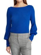 Lauren Ralph Lauren Boatneck Puffed-sleeve Sweater