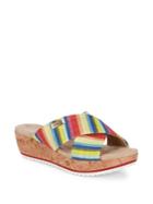 Anne Klein Felisha Crisscross Wedge Sandals