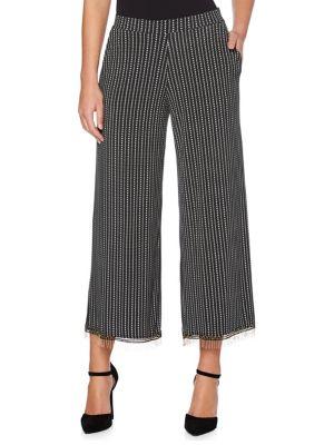 Rafaella Petite Printed Wide-leg Trousers