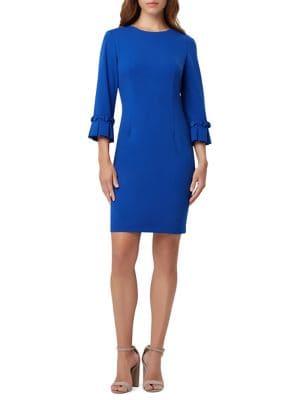 Tahari Arthur S. Levine Three-quarter Sleeve Sheath Dress