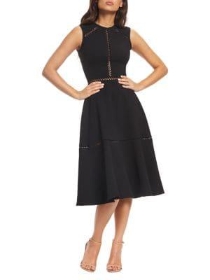 Dress The Population Arianna A-line Cutout Midi Dress